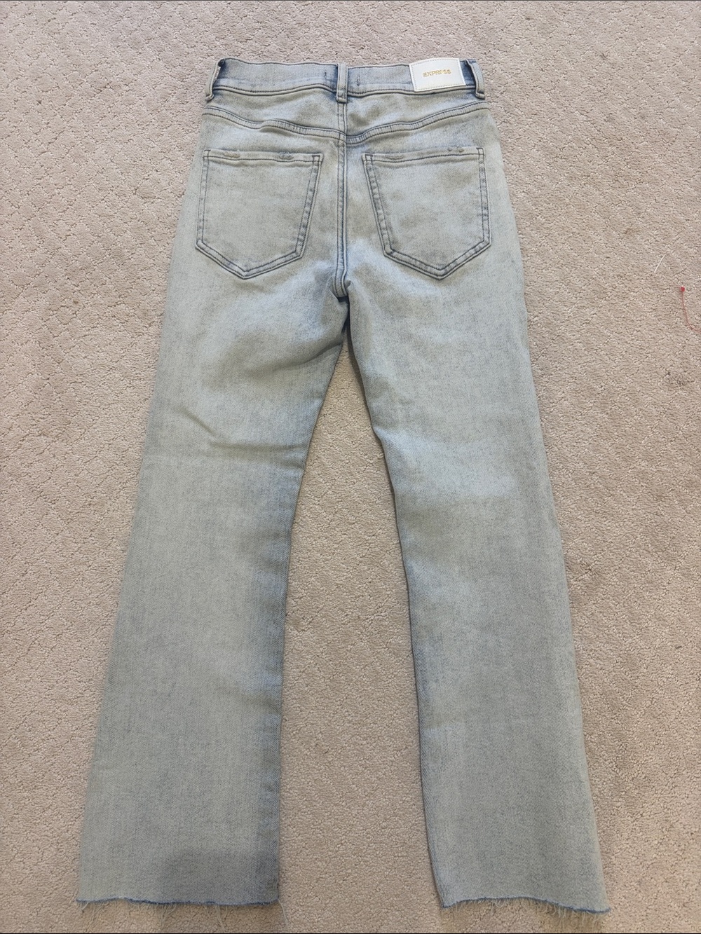 NWT Express Light Blue Flare Jeans - Picture 3 of 3